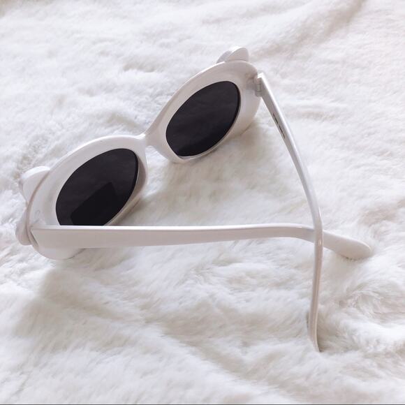 Everly White Toddler Girl Fashion Bow Sunglasses - Picture 6 of 8